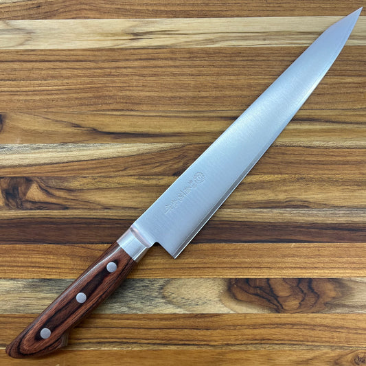 Kikuichi Elite Warikomi Gold 240mm (9.5") Sujihiki