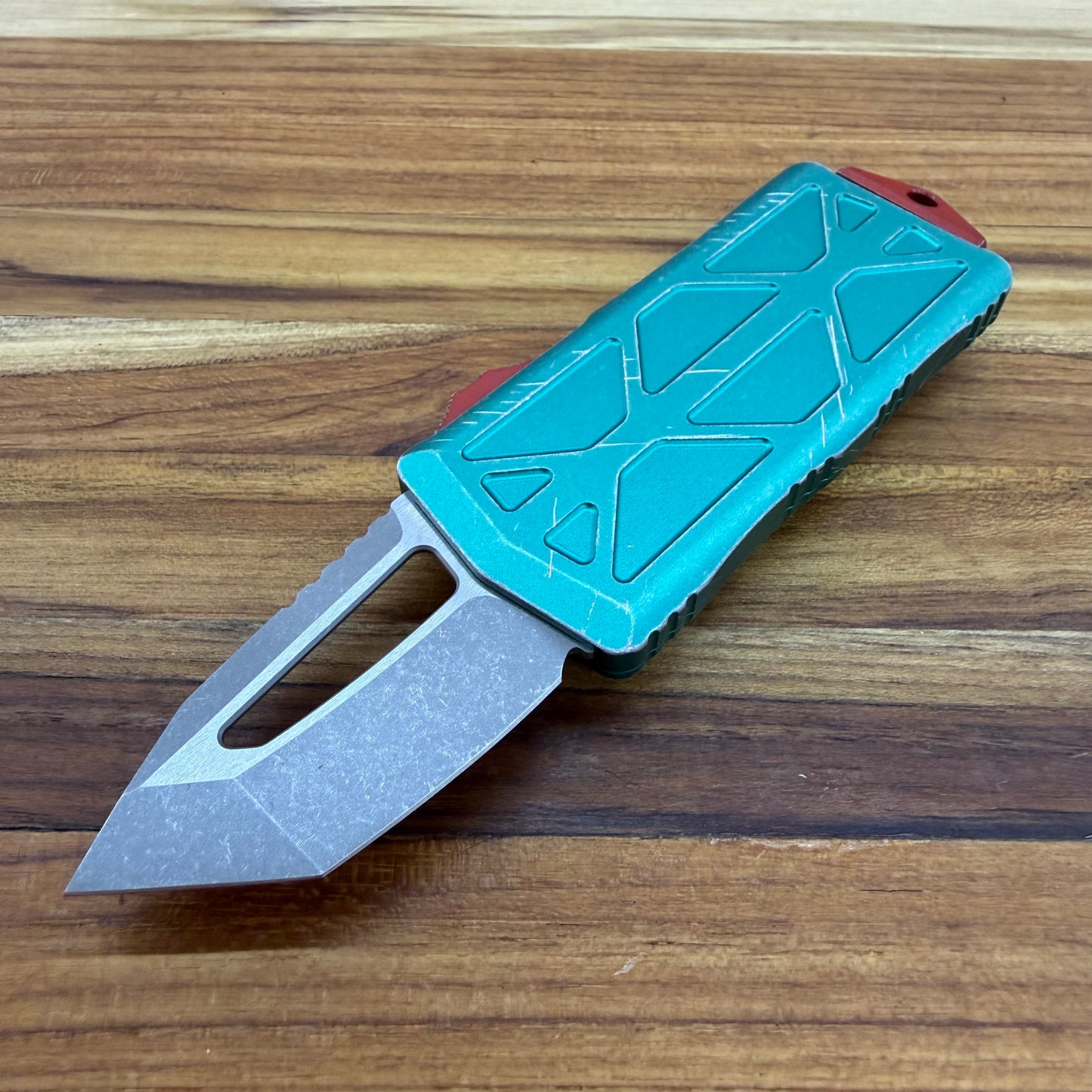 Microtech Signature Series Exocet T/E 2" OTF w/ Bounty Hunter Handle & Money Clip