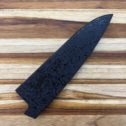 Mcusta Zanmai Black Lacquer 110mm (4.25") Petty Saya w/ Pin