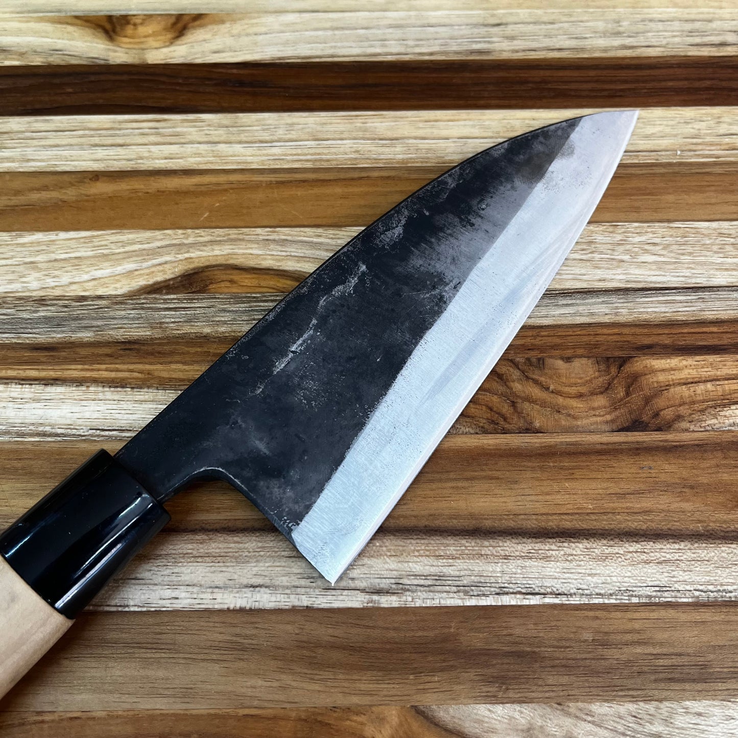 Tosa Kusakichi 165mm Kurouchi Double Beveled Deba