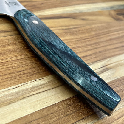 Patterson Forge Semi-Custom 165mm (6.5") Santoku w/ Indigo DymaLux Handle