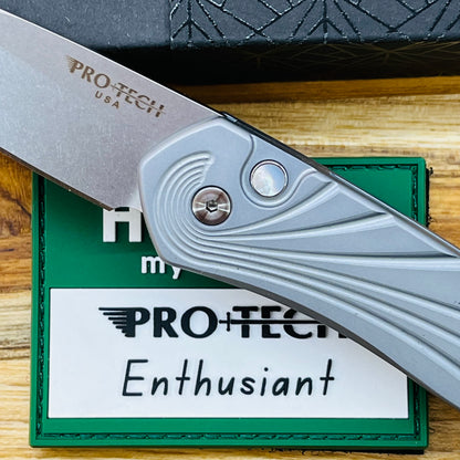 Pro-Tech Newport 3.5" Auto w/ S35VN & Special Grey Handle