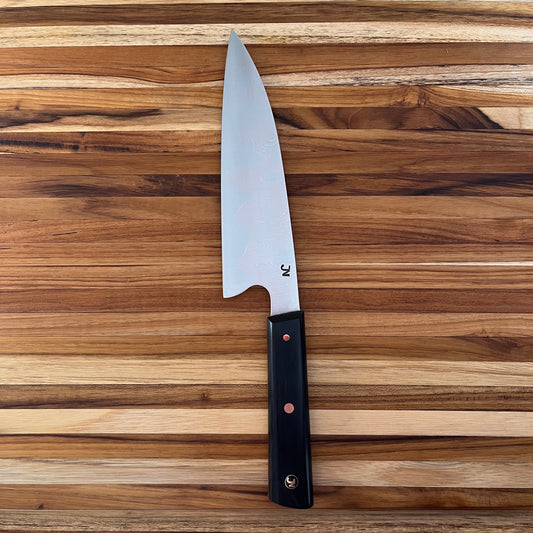 Jamie Nerkowski 7" Chef's Knife w/ African Blackwood Handle