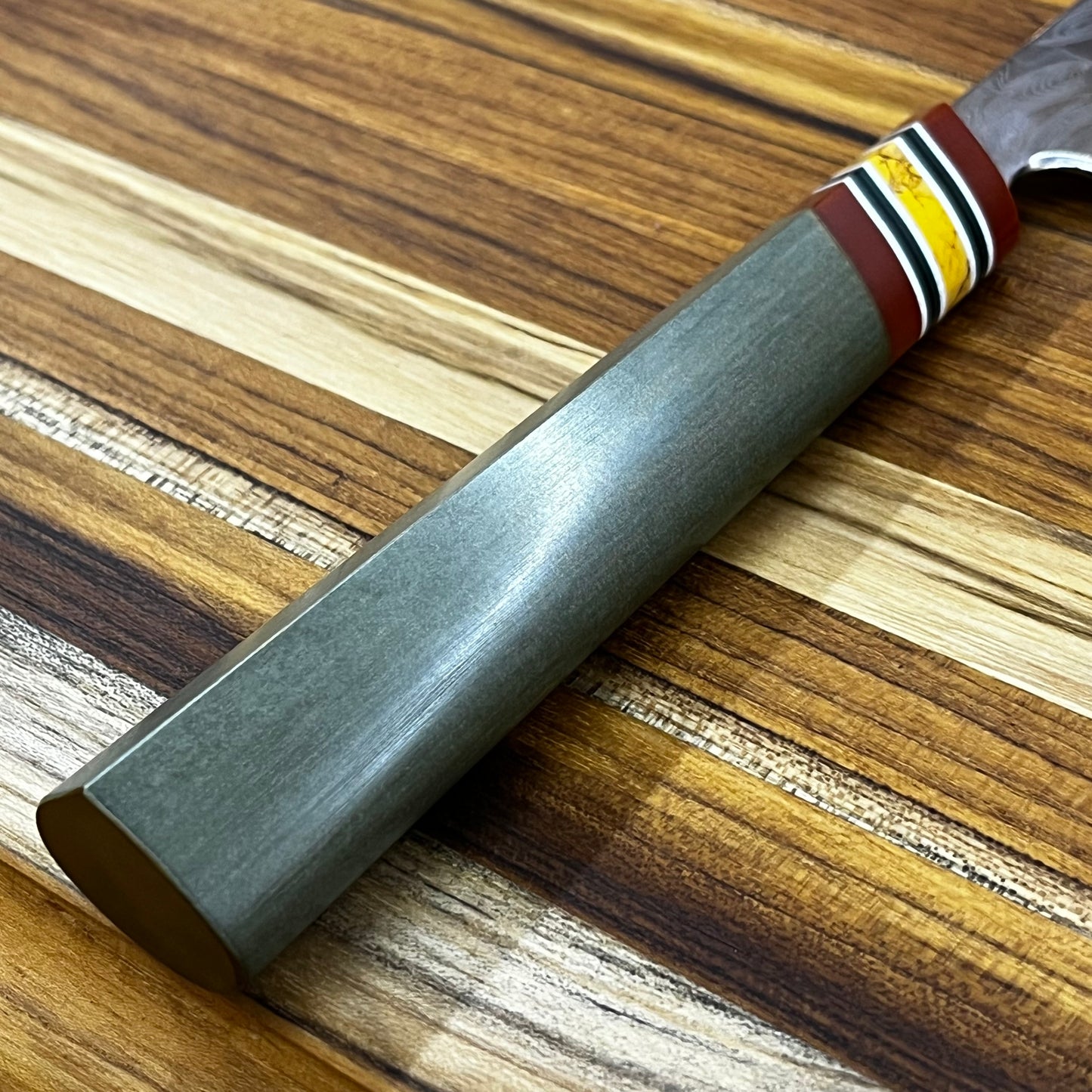3rd Hill Customs Damasteel 220mm (9.0") Gyuto w/ Vintage Green Richlite Handle