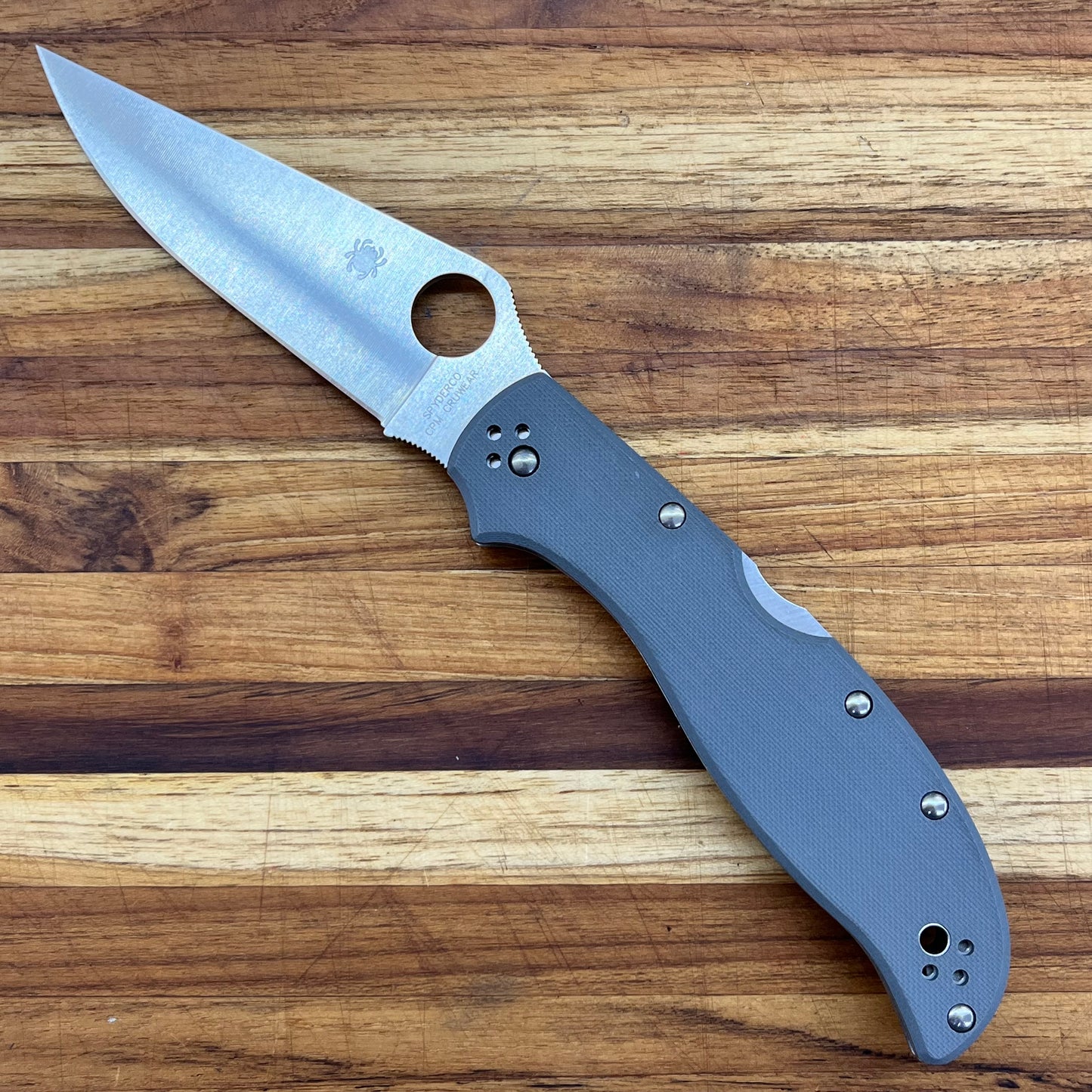 Spyderco Stretch 2 XL Cruwear Grey G10 *Sprint Run*