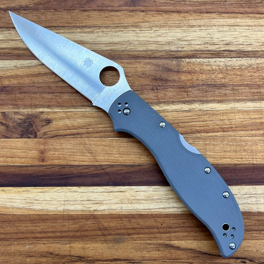 Spyderco Stretch 2 XL Cruwear Grey G10 *Sprint Run*