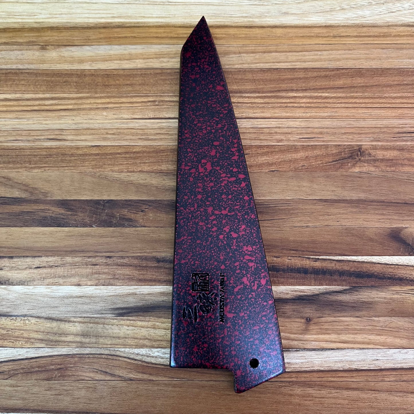 Mcusta Zanmai Red Lacquer 145mm (5.75") Boning Saya w/ Pin