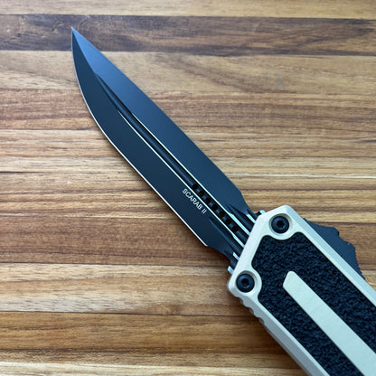 Microtech Gen III Scarab II 4" OTF w/ Sand Handle