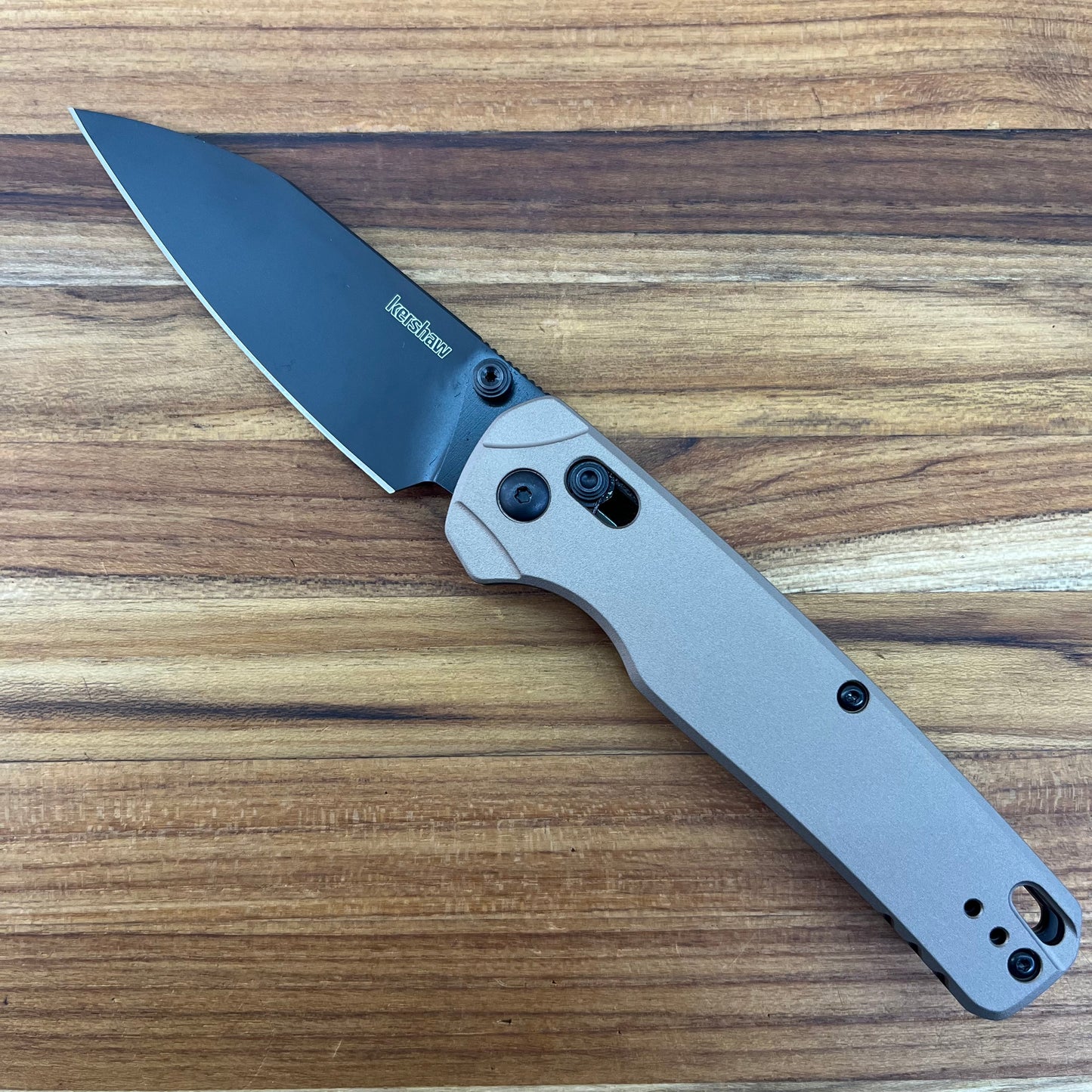 Kershaw Bel Air XL 3.25" Folding Knife w/ Flat Dark Earth Aluminum Handle