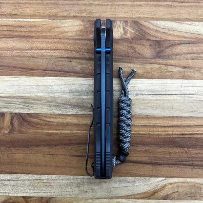 Benchmade Adira 3.5” Serrated Folding Knife w/ Tempest Gray Grivory Handle