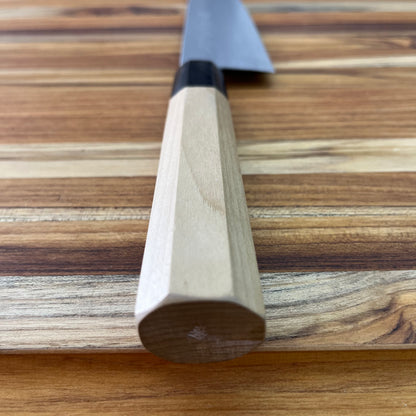Kikuichi Kasumi Aoko Blue Carbon Damascus 240mm (9.5") Gyuto
