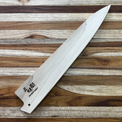 Mcusta Zanmai Natural Wood 240mm (9.5") Sujihiki Saya w/ Pin