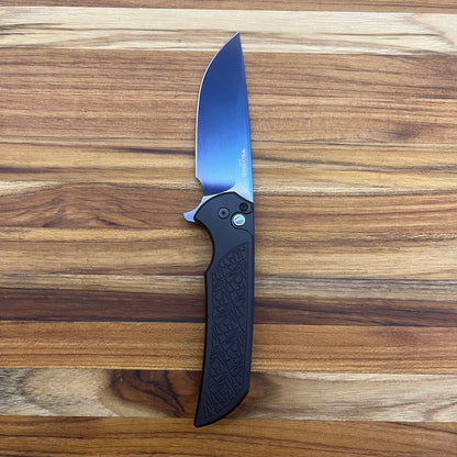 Pro-Tech Mordax 3.5" Flipping Knife w/ Sapphire Blue Blade & Black Nexus Texture Aluminum Handle