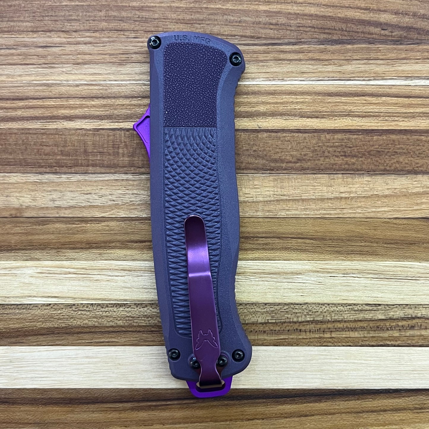 Benchmade Shootout 3.5" OTF w/ Dark Purple Grivory Handle