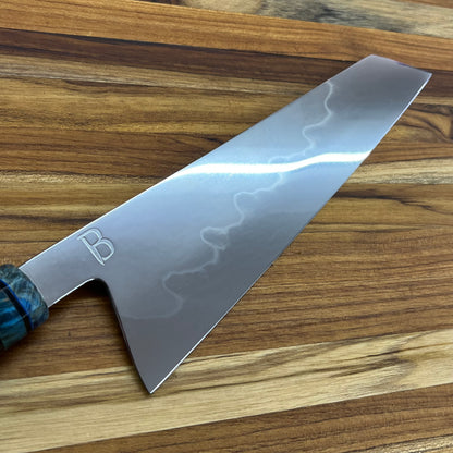 Baldwin Blades 240mm (9.5") K-Tip Gyuto w/ Blue Black Ash Handle