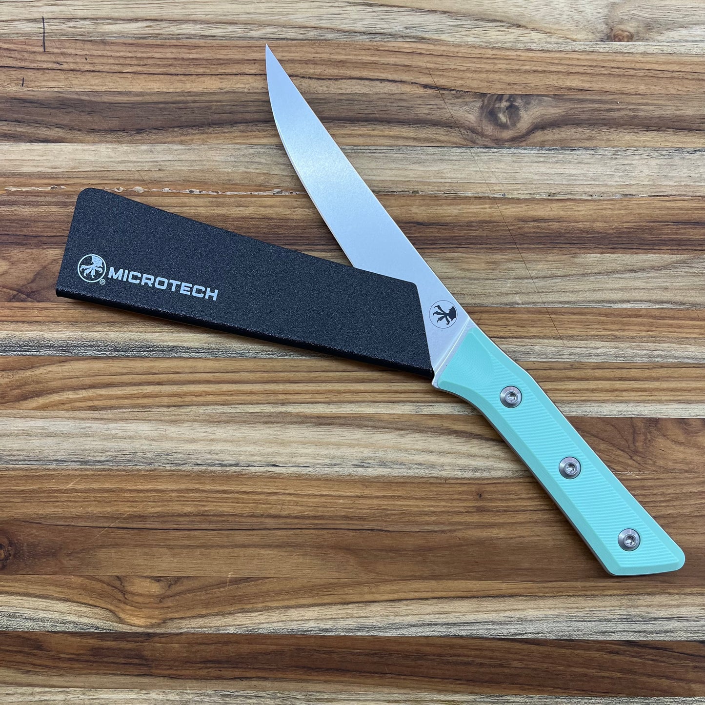 Microtech Culinary 6" Boning Knife w/ Caribbean Blue G10 Handle