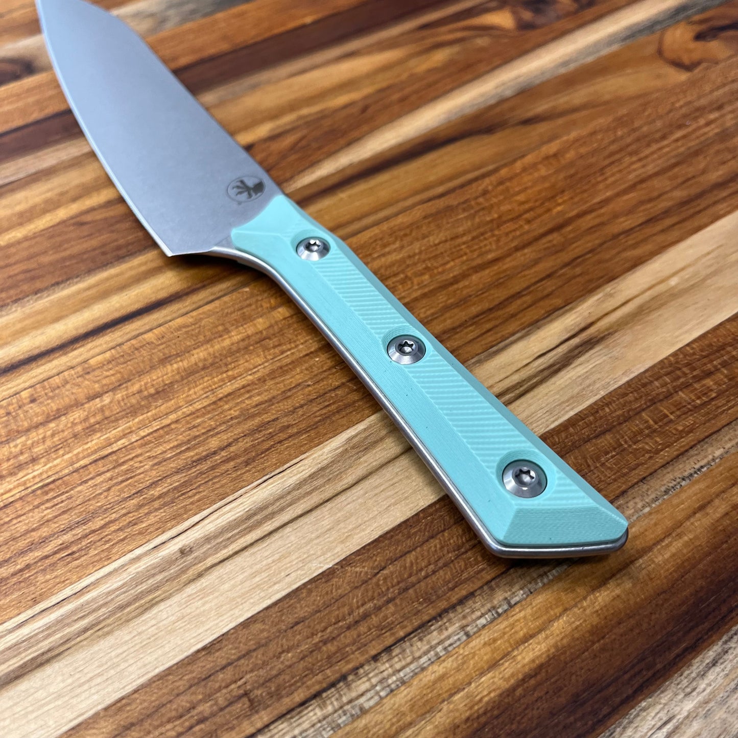 Microtech Culinary 6" Utility Knife w/ Caribbean Blue G10 Handle