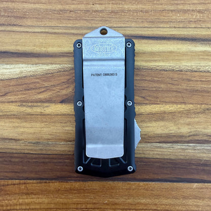 Microtech Exocet T/E 2" OTF w/ Black Aluminum Handle & Money Clip