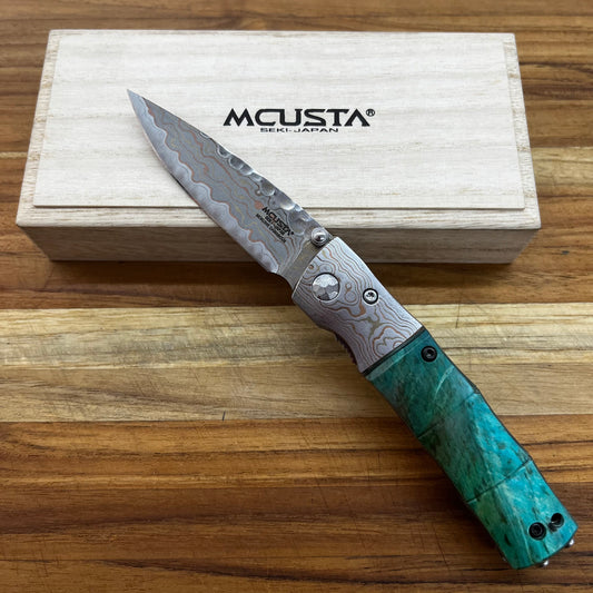 *BLEMISHED* Mcusta *Limited Edition Blade Show 2022* Mokume Damascus Folder