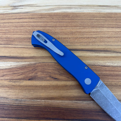 Pro-Tech Brend Classic 3" Auto w/ Blue Aluminum Handle