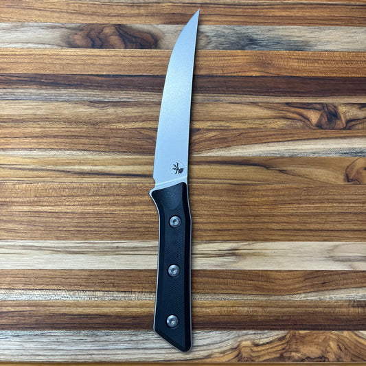 Microtech Culinary 6" Boning Knife w/ Black G10 Handle