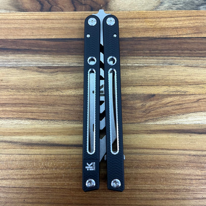 Instaknives Evolution Insta-Kit 5.25" Butterfly Knife w/ Trainer Blade, Parts & Black Handle