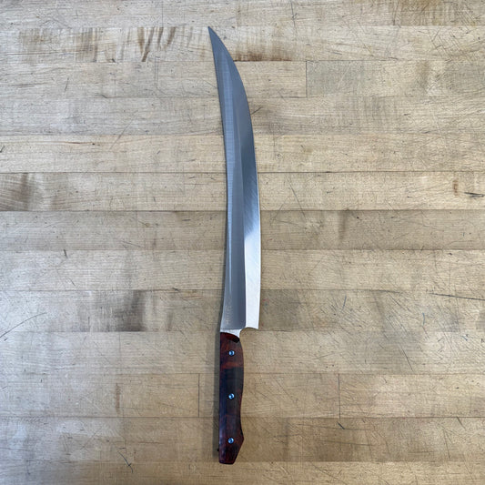 Meglio Blade Show Custom 14" CD#1 Scimitar w/ S-Grind & Cocobolo Handle
