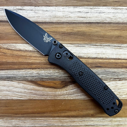 Benchmade Mini Bugout 2.85" Folding Knife w/ Black CF-Elite Handle