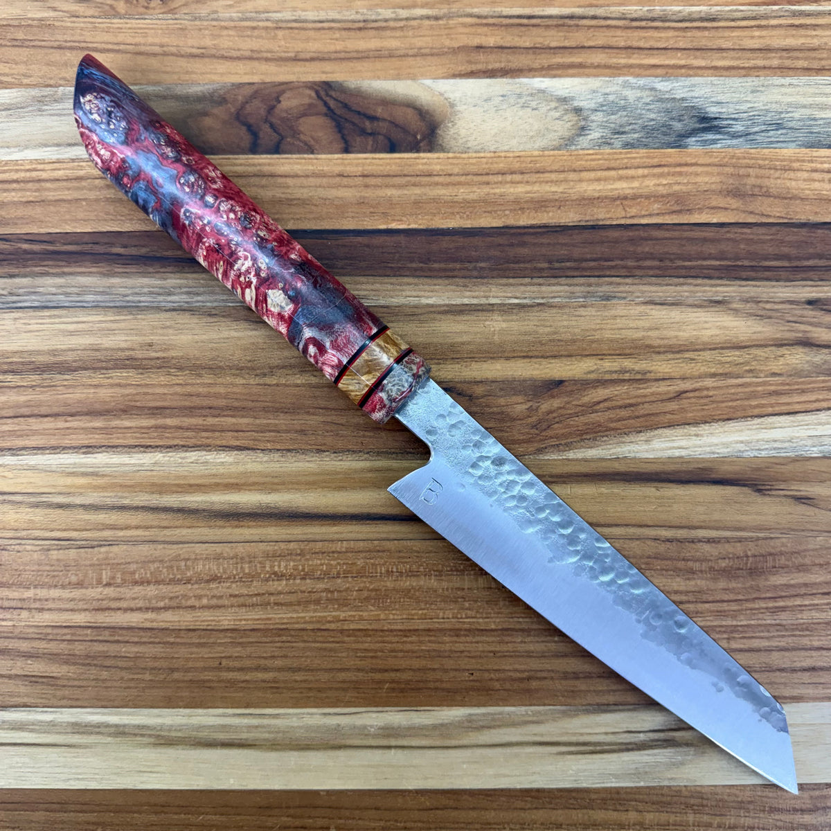 Baldwin Blades 150mm (6") Petty w/ K-Tip & Red Box Elder Handle