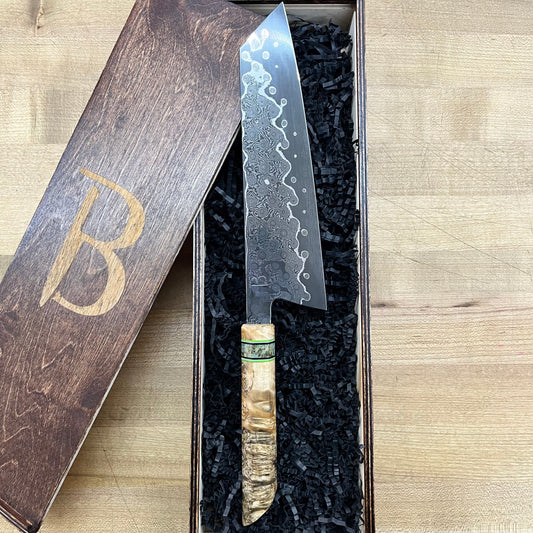 Baldwin Blades 215mm (8.5") K-Tip Gyuto w/ Birchwood Handle