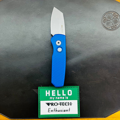 Pro-Tech Runt 5 2" Auto w/ 20CV & Textured Blue Aluminum Handle