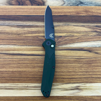 Benchmade Osborne 3.5" Auto w/ Green Aluminum Handle