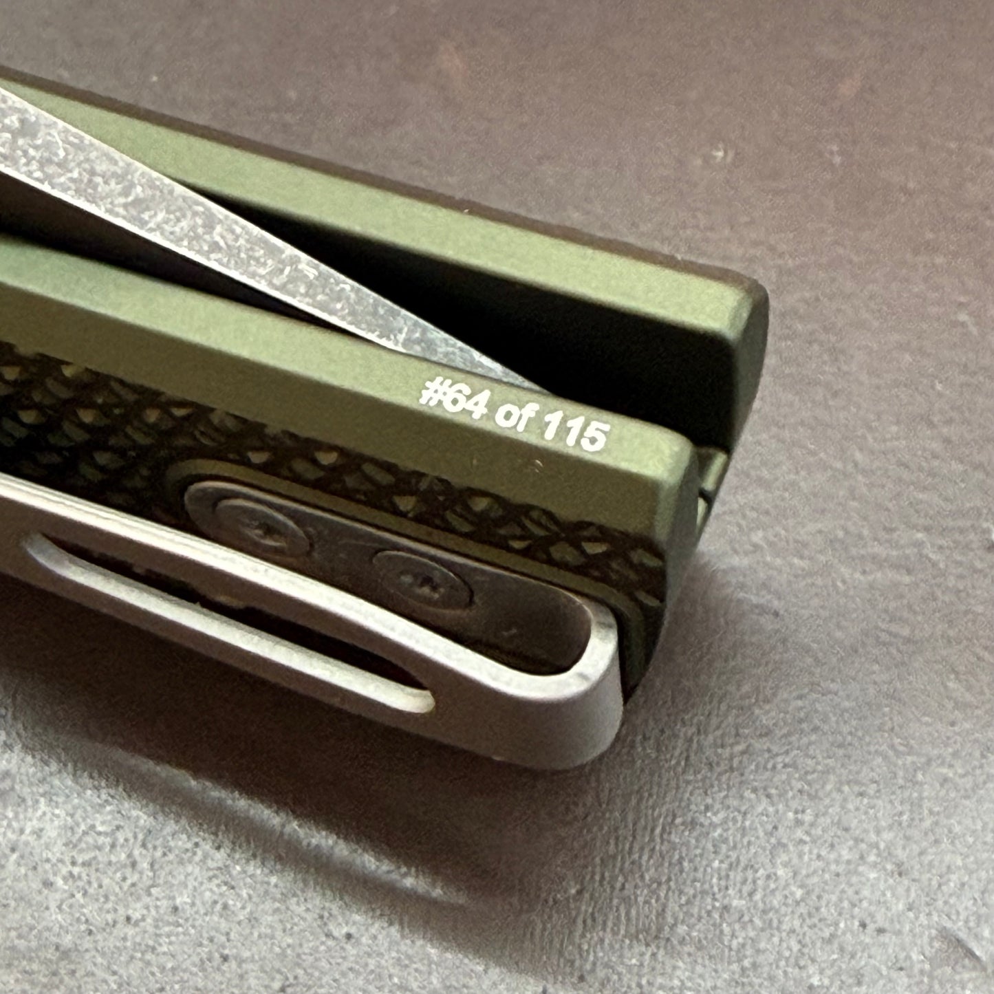 Pro-Tech Blade Show Chavez Scapegoat Compact 3" Auto w/ MagnaMax & Green Carbide Textured Aluminum Handle