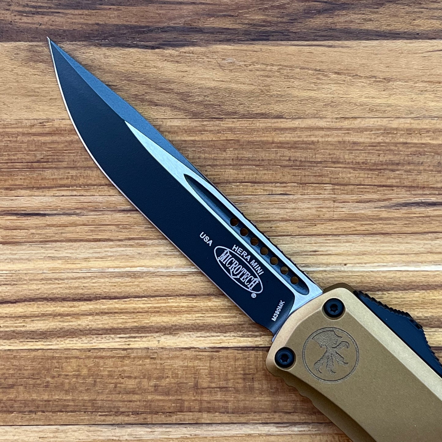 Microtech Mini Hera II 30th Anniversary S/E 3" OTF w/ Tan Aluminum Handle