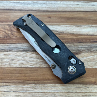 Benchmade Mini Adamas 3.25" Folding Knife w/ Carbon Fiber Handle