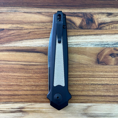 Kershaw Launch 15 3.5" Auto w/ Black Aluminum Handle & FDE Canvas Micarta Inlays