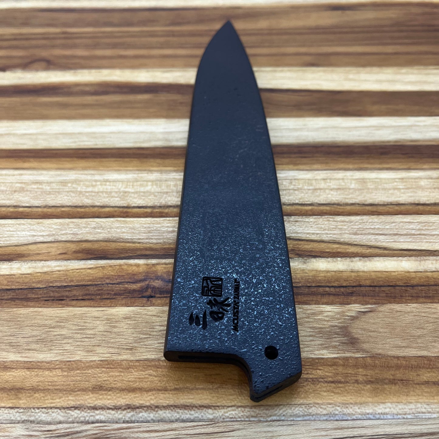 Mcusta Zanmai Black Lacquer 150mm (6") Petty Saya w/ Pin