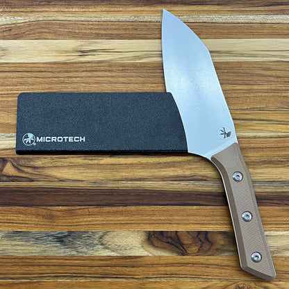 Microtech Culinary 6" Santoku w/ Coyote Tan G10 Handle