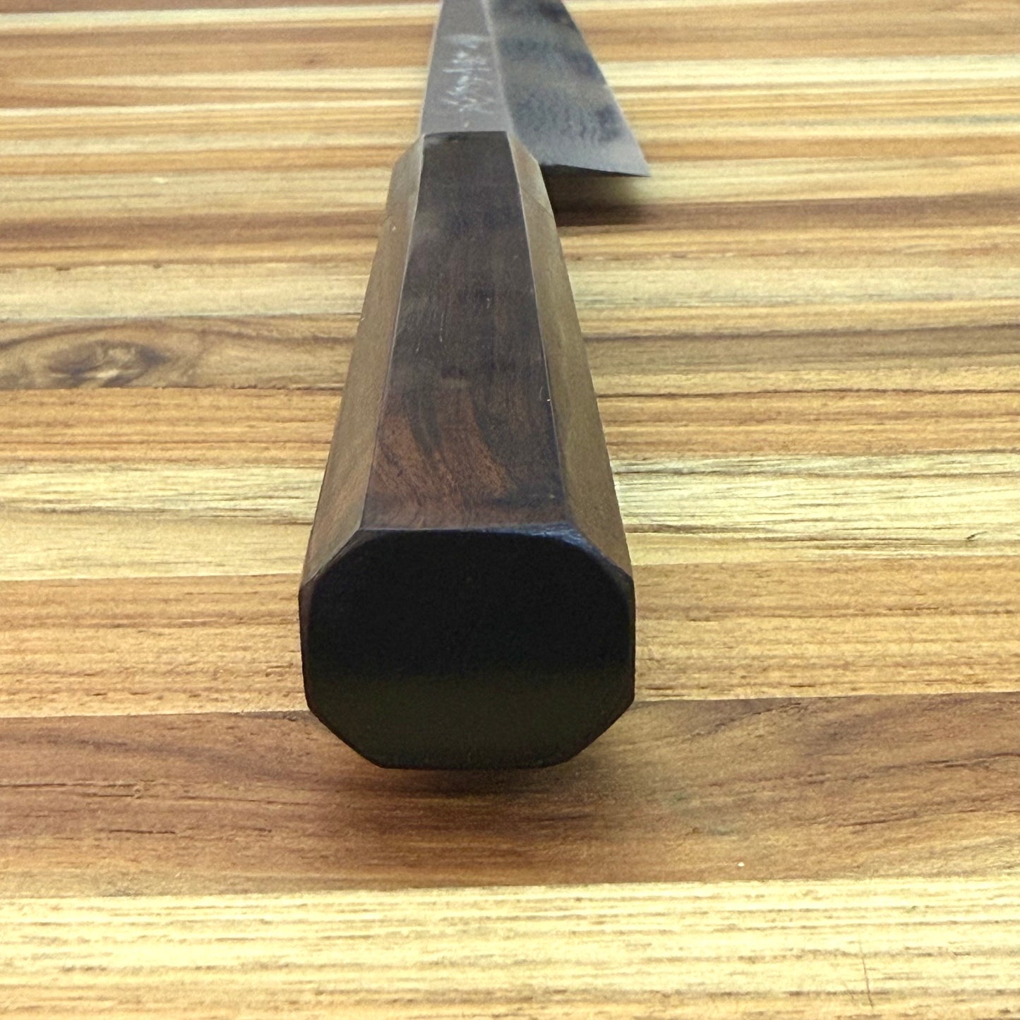 Kikuichi Kasumi Blue Damascus 270mm (10.5") Yanagi w/ Saya and Ebony Handle