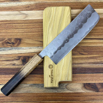 Kikuichi Magnetic Saya 180mm (7") Nakiri w/ Poplar Wood