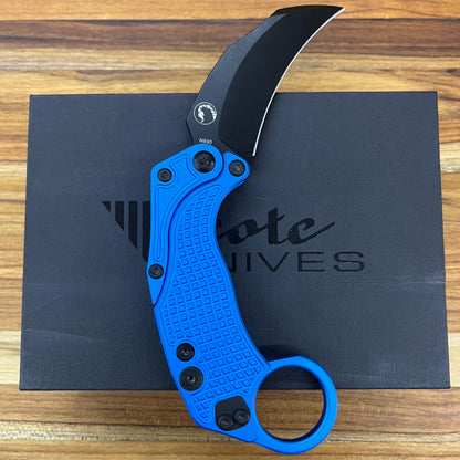 Reate EXO-K 3" PVD Blue Gravity Karambit w/ Trainer Knife