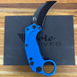 Reate EXO-K 3" PVD Blue Gravity Karambit w/ Trainer Knife