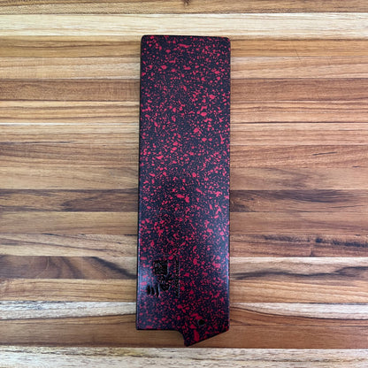 Mcusta Zanmai Red Lacquer 165mm (6.5") Nakiri Saya w/ Pin