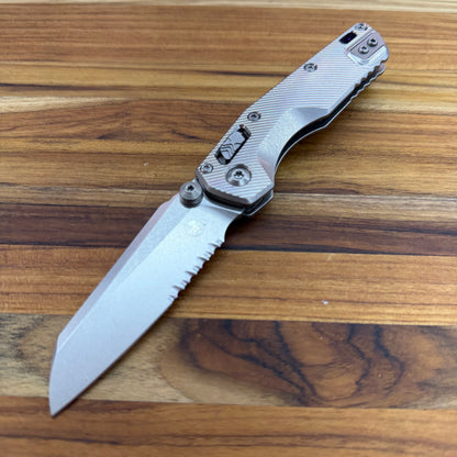 Microtech Marfione Select MSI Mini 3" P/S Folding Knife w/ Fluted Titanium Handle
