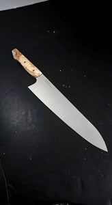 Meglio 10" Satin Magnacut Gyuto 2.0 with Spalted Maple Handles