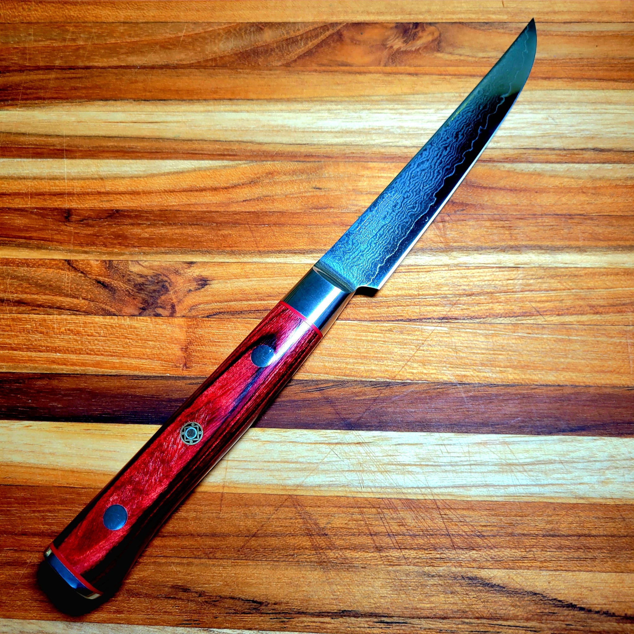 Mcusta Zanmai Classic Pro Damascus Flame 115mm (4.5") Steak Knife