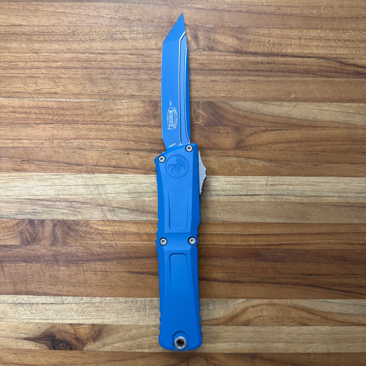 Microtech Combat Troodon Gen III T/E 4" OTF w/ Cerakote Blue Handle