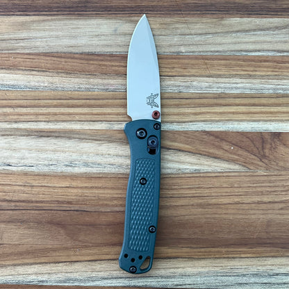 Benchmade Mini Bugout 2.85" Folding Knife w/ Taiga Green Grivory Handle