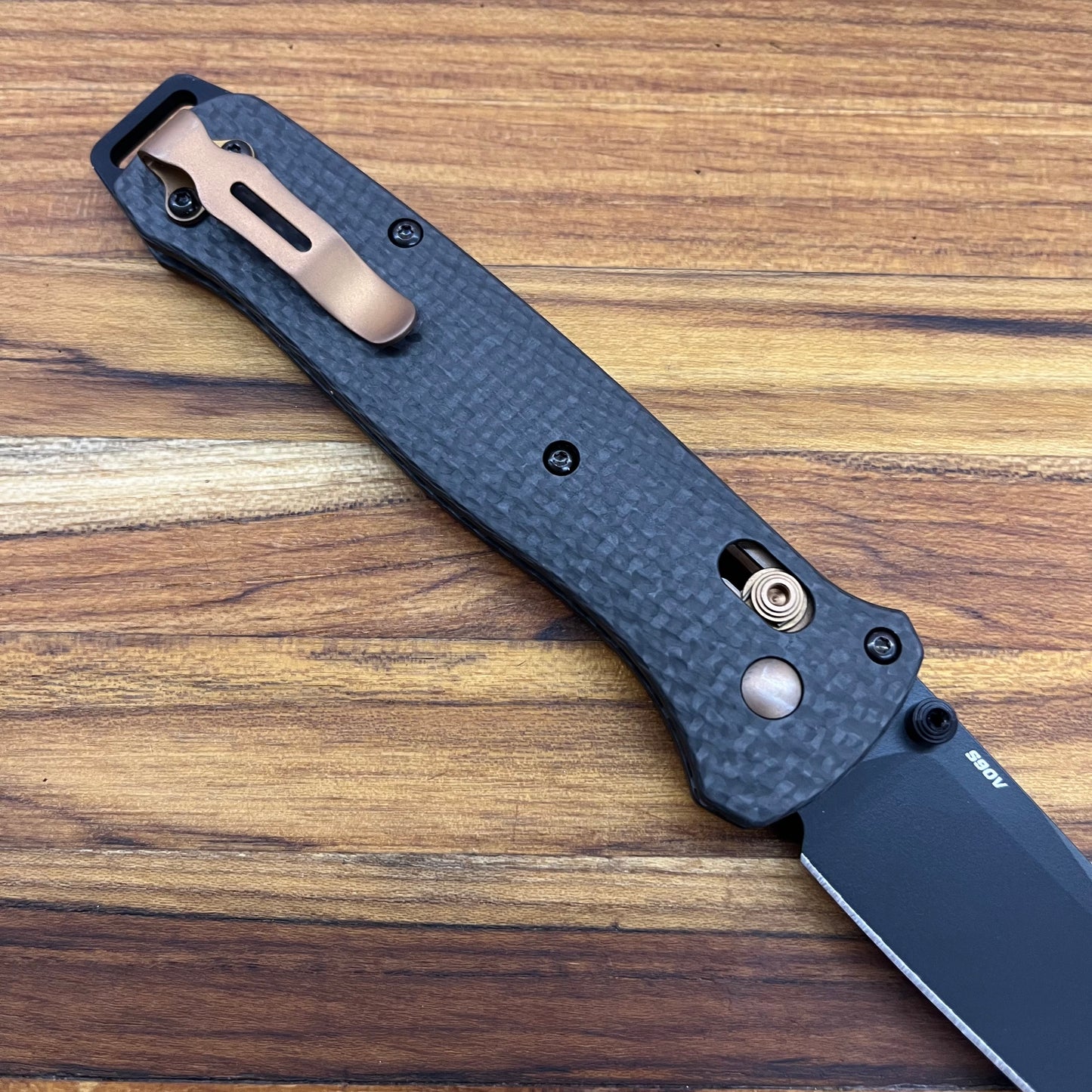 Benchmade Bailout 3.5" Folding Knife w/ Carbon Fiber Handle & Black Blade