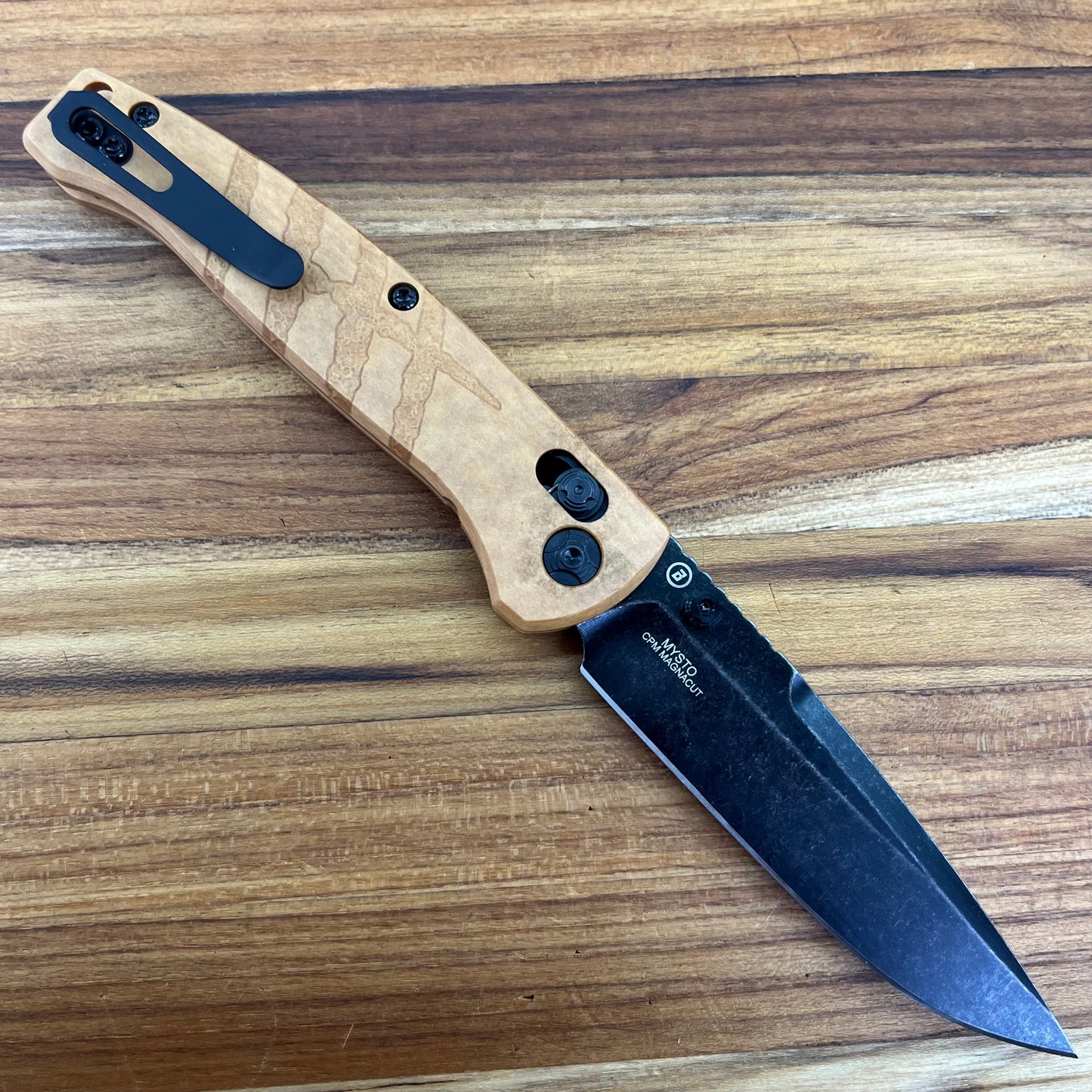 Hogue Mysto 3.4" Folding Knife w/ Maple Valley Richlite Handle
